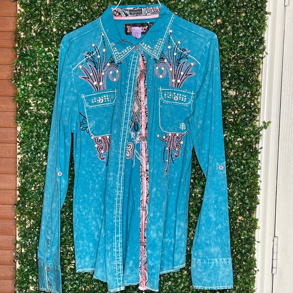 ROAR Western Button Down Shirt